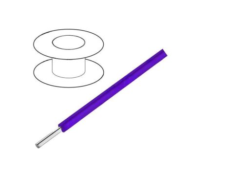 3055/1-VI005 Przewód HookUp Wire d: 18AWG drut Cu PVC fioletowy 300V 30,5m