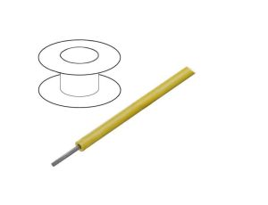 Przewód HookUp Wire linka Cu d: 32AWG PVC żółty 600V 30,5m 1850 YL005