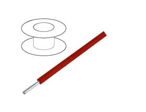 3051/1-RD005 Przewód HookUp Wire d: 22AWG drut Cu PVC czerwony 300V 30,5m