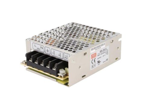 Zasilacz impulsowy do wbudowania modułowy 35W 5VDC 7A RS-35-5