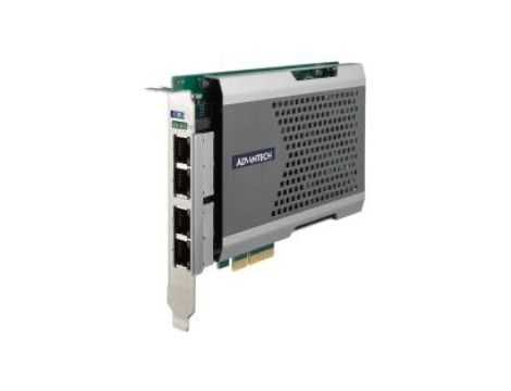 PCIE-1674E-BE 4-portowa PCI express GbE card, PoE hardware on/off