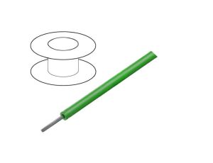 1854-GR005 Przewód HookUp Wire linka Cu d: 24AWG PVC zielony 600V 30,5m