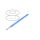 2842/19-BL005 Przewód HookUp Wire linka Cu d: 28AWG PTFE niebieski 250V 30,5m