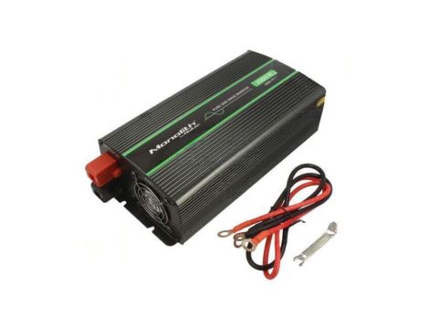 QOLTEC-51938 Przetwornica: DC/AC, 1kW, 230VAC, 24VDC, 135x290x75mm