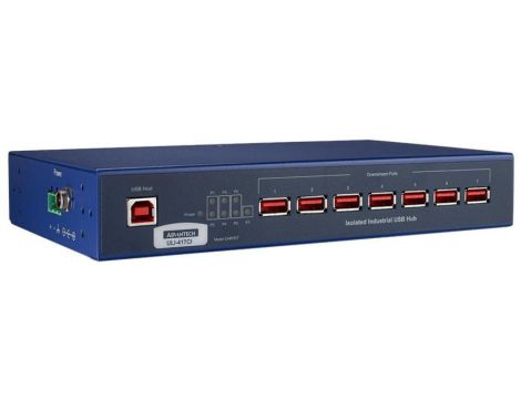 BB-UHR307 ULI-417CI USB 2.0 Hub, 7 portów, przemysłowy, Iso