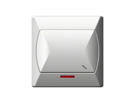 AKCENT Łącznik schodowy z podświetleniem biały ŁP-3AS/00