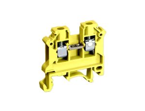 Złączka gwintowa szynowa 2-przewodowa 1-torowa 6mm2 żółta 11421314