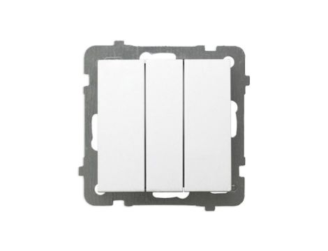 AS Łącznik potrójny do ramki biały ŁP-13G/m/00