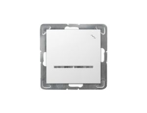 IMPRESJA Łącznik schodowy pojedynczy z podświetleniem do ramki biały ŁP-3YS/m/00