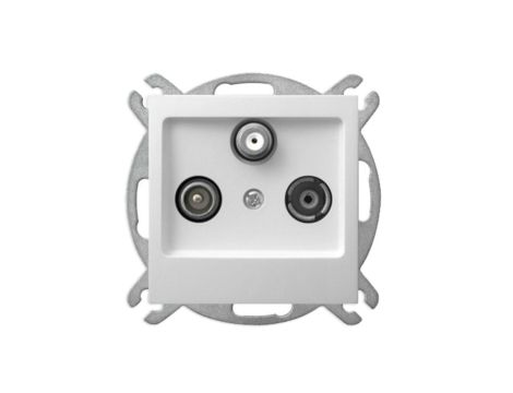 IMPRESJA Gniazdo antenowe RTV-SAT końcowe do ramki białe GPA-YS/m/00