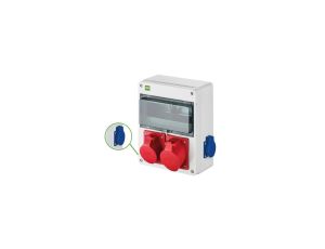 Rozdzielnica budowlana skrzynka siłowa RS-10 2x2p+Z, 1x16A,3P+N+Z,1x32A 6228-00