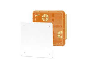 Puszka instalacyjna P/T 126126 z pokrywą IP40 pomarańczowa 11.5