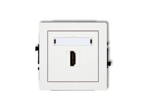 DECO Gniazdo HDMI pojedyncze białe DHDMI-1
