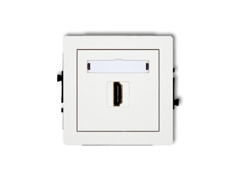 DECO Gniazdo HDMI pojedyncze białe DHDMI-1