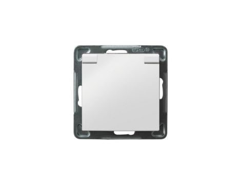 IMPRESJA Gniazdo bryzgoszczelne z/u IP-44 wieczko białe GPH-1YZ/m/00/w
