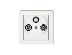 DECO Gniazdo RTV-SAT końcowe białe DGST