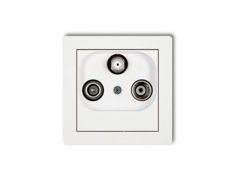 DECO Gniazdo RTV-SAT końcowe białe DGST