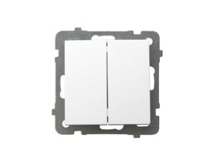 AS Łącznik podwójny świecznikowy do ramki biały ŁP-2G/m/00