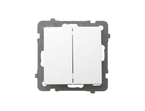 AS Łącznik podwójny świecznikowy do ramki biały ŁP-2G/m/00