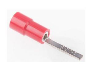 Konektor płaski, Czerwony 16AWG 1.5mm2 22AWG 0.5mm2, RS PRO Bez osłony /100szt./