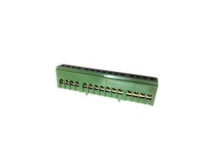 Zacisk przyłącz na TS35 izolowany ochronny PE 15-polowy 15x16mm2 zielony