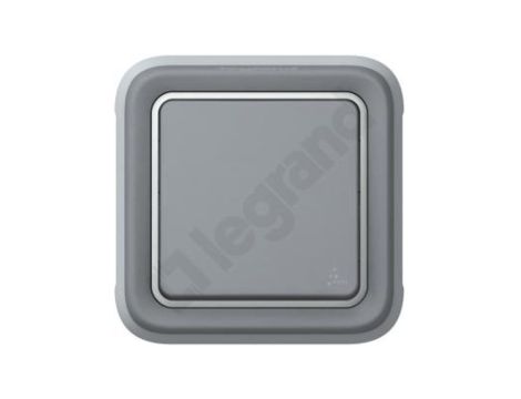 PLEXO55 Łącznik P/T pojedynczy/schodowy szary 069811