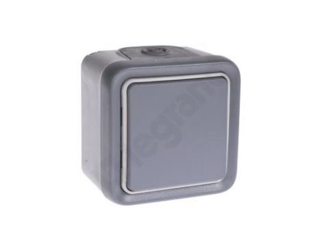 PLEXO55 Łącznik N/T pojedynczy/schodowy szary 069711