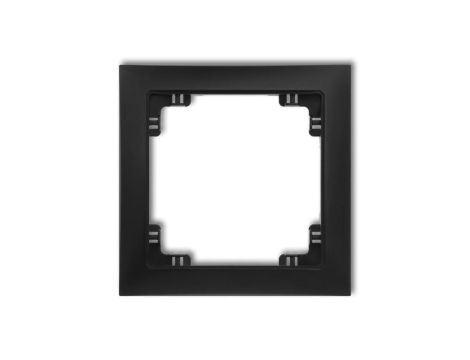 DECO Ramka pojedyncza czarna SOFT 12DRSO-1
