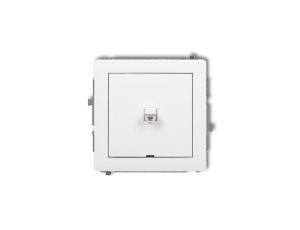 DECO Łącznik pojedynczy amerykański do ramki biały DWPUS-1