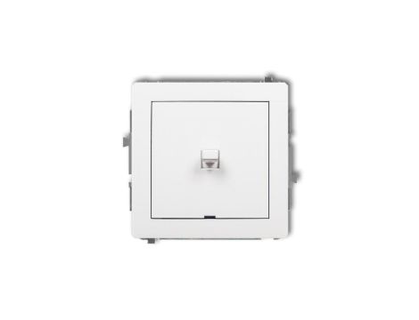 DECO Łącznik pojedynczy amerykański do ramki biały DWPUS-1