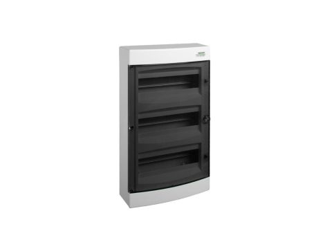 Rozdzielnica modułowa 3x12 natynkowa IP40 drzwi przeźroczyste PNS