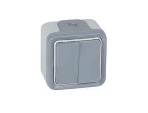 PLEXO55 Łącznik N/T podwójny/schodowy szary 069715