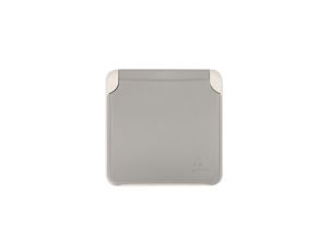 PLEXO55 Gniazdo pojedyncze z/u 16A z przesłonami szare 069552