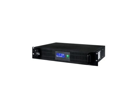 Zasilacz UPS RACK do kamer 2U 1200VA/720W 2x7Ah, Schuko+IEC , USB CCTVups-2U-1200-LCD