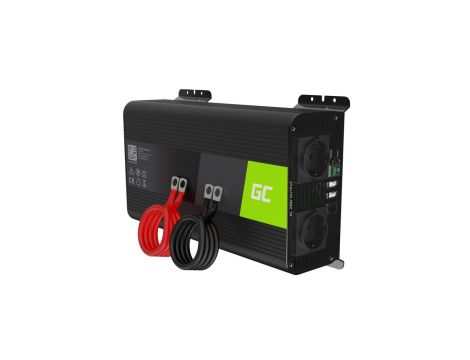 Przetwornica napięcia Inwerter Green Cell PRO 12V na 230V 1000W/2000W Czysta sinusoida