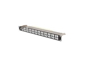 Patch panel pusty RACK 19 1U na 48 moduły keystone czarny FTP LANBERG