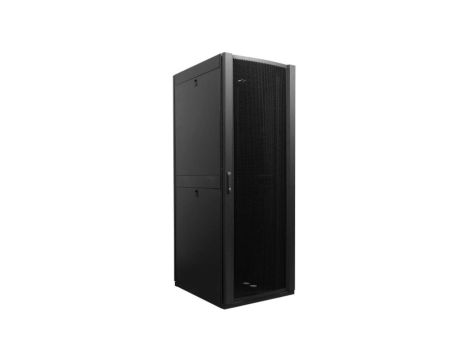 Szafa stojąca RACK 19 42U 750x1000mm perforowana serwerowa czarna 1500kg NEKU + wyposażenie