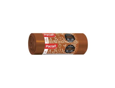 Worek do segregacji bio odpadów Paclan 35l 20 szt brązowy