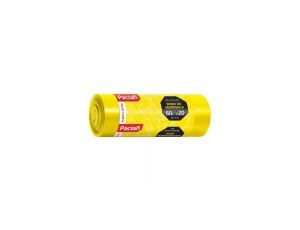 Worek do segregacji plastik Paclan 60l 20 szt żółty