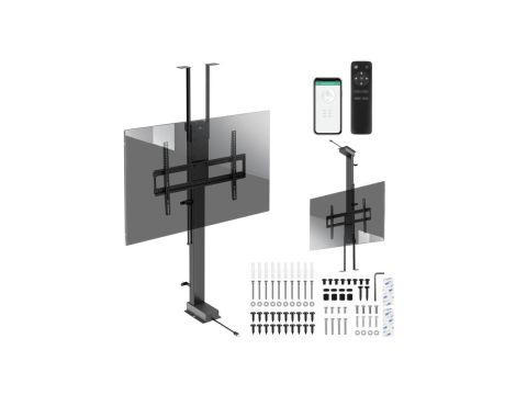 Uchwyt elektryczny sufitowo-podłogowy, wysuwany Maclean, 43-88, VESA 600x400, max 60kg, 100-240V AC,50/60Hz MC-125