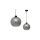 Lampa wisząca SOFIA SMOKED 1xE27 MLP6577 Milagro