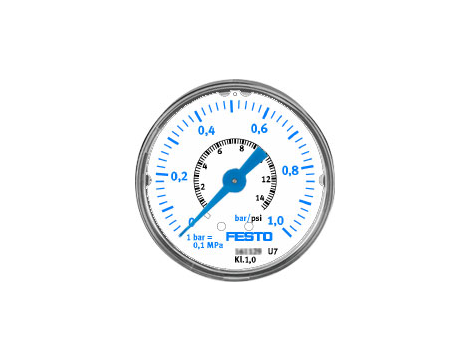 FESTO - Manometr (norma pneum.: EN 837-1) 0 x 0 x 0