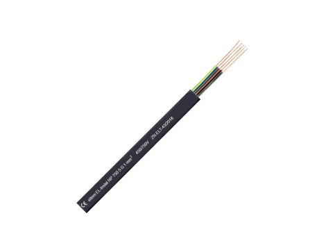 Kabel instalacyjny płaski EL-Instal NP YDYp 3x1,5mm2 czarny 450/750V uniepalniony Dca drut Eltrim /100m/