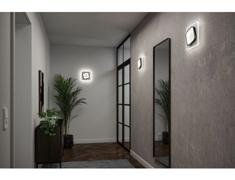 Lampa ścienna 2FORM LED 13W/9W 1600lm/1125lm IP44 240x240mm 4000K 230V IP20 biały/ czarny / tworzywo sztuczne - 6