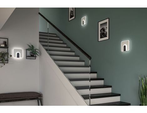 Lampa ścienna 2FORM LED 12,5W/3,6W 1570lm/460lm 240x240mm 4000K 230V IP20 biały/ czarny / tworzywo sztuczne - 9