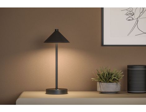 Lampka stołowa akumulatorowa PELLINI LED DIM USB-C 2W 300lm 3000/4000/6500K IP20 czarny matowy / materiał / metal - 12