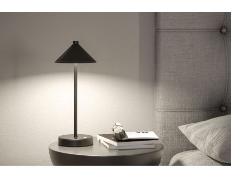 Lampka stołowa akumulatorowa PELLINI LED DIM USB-C 2W 300lm 3000/4000/6500K IP20 czarny matowy / materiał / metal - 13