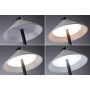 Lampka stołowa akumulatorowa PELLINI LED DIM USB-C 2W 300lm 3000/4000/6500K IP20 czarny matowy / materiał beż / metal - 3