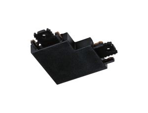 Łącznik szynowy L VEYA system 48V DC czarny matowy / tworzywo sztuczne