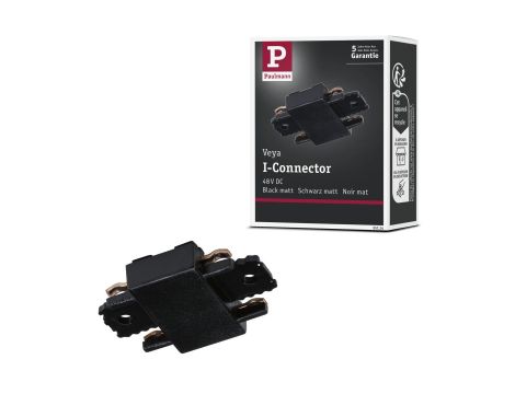 Łącznik szynowy I VEYA system 48V DC czarny matowy / tworzywo sztuczne - 8